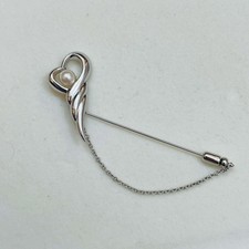 Tasaki Akoya Pearl Brooch S925 Silver Pink White 6.9mm AAAA Genuine Jewelry picture