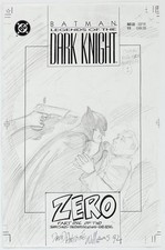 1992 Batman v Mr Freeze Unpublished #1 Variant Cover ORIGINAL ART David Williams picture