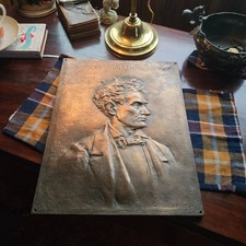 RARE 1892 Abraham Lincoln as Lawyer Bronze relief Plaque by H. H. Zearing picture