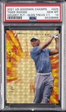 2021 GOODWIN CHAMPIONS GOUDEY PLATINUM #G25 TIGER WOODS 1/1 PSA 10 picture