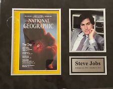 Extremely Rare 1982 Signed National Geographic by Steve Jobs (Microchip Marvel) picture