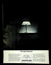 Lightolier Lamp, The Light Fantastic, Styrene Shade, May 1962 H&G, VTG Print Ad picture