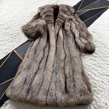 Balmain Total Length 129Cm Pierre Frost Fox Coat Genuine Fur Aa676 Women Rare Lu picture