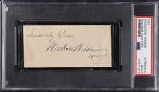 Woodrow Wilson Signed Autographed Cut AUTO PSA/DNA AUTH 28th President USA picture