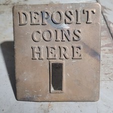 nyc Subway vintage antique 1917 coin slot collectible brass picture