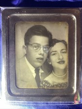 Rare Photomatic Photo Booth Portrait Of Allen Ginsberg and Friend Beat Gen Poet picture
