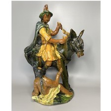 XXL~ St. Martin Caballero (de Tours) Patron Saint of Beggars ~Old Metepec Mexico picture