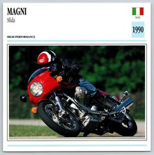 Magni Sfida 1990 Italy Edito Service Atlas Motorcycle Card picture