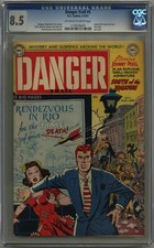 DANGER TRAIL #5 CGC 8.5 OFF-WHITE TO WHITE PAGES DC COMICS 1951 picture
