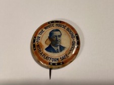 1913 WOODROW WILSON Button 1 1/4” Hake WIL-145 picture
