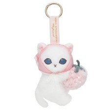mofusand Cat Plush doll Keychain MERCI STRAWBERRY Pink Japan Strawberry NEW picture