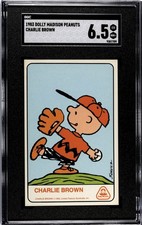 1970/83 DOLLY MADISON PEANUTS CHARLIE BROWN *ROOKIE CARD* SNOOPY SGC 6.5 POP 2 picture