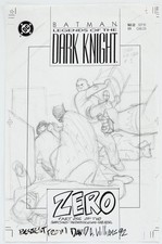 1992 Batman v Mr Freeze Unpublished #1 Variant Cover ORIGINAL ART David Williams picture