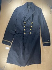 WW1 Officer Overcoat Named Wool Bullion 1920s US Navy USN Vintage Military 2H14 picture