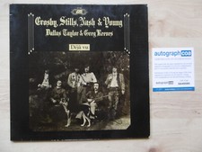 Crosby, Stills, Young & Nash Original Autographs Signed LP Cover Vinyl ACOA picture