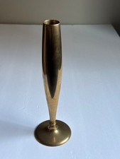 Antq Early 1900's Dirilyte Dirigold Art Nouveau Bronze Alloy Bud Vase 11.5 In picture