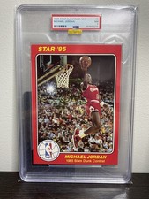 1984-85 STAR SLAM DUNK SUPERS 5X7 #5 MICHAEL JORDAN PSA 7 picture