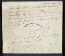 Paul Verlaine handwritten & signed letter re manuscripts - famous French poet picture