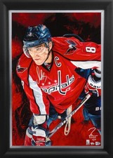 ALEX OVECHKIN HAND SIGNED AUTO LIMITED EDITION BY ARTIST JUSTYN FARANO picture