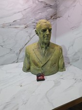 Large Bronze Bust of President Woodrow Wilson by Frank Vittor RARE ANTIQUE 1930 picture