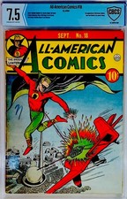 ⭐️ ALL AMERICAN COMICS #18 1940 CBCS 7.5 VF TOP🙌TIERGreen💚Lantern(3) Rare picture