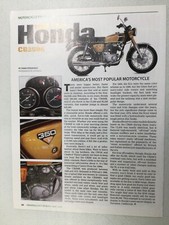 HMN 1677 Article Motorcycle Profile 1968 - 1973 Honda CB350K May 2008 1 page picture