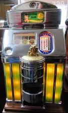 Jennings 25c Green Lite Up Nevada Club Slot Machine Circa 1940's picture