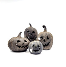 Pottery Barn Handmade Terracotta Jack O' Lantern Black Pumpkins Sm, Med, Lg & XL picture