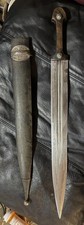 FINE Cossack TWISTED CORE DAMASCUS Sword-Kindjal Kinjal Dagger-RARE-Caucasus picture