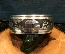VTG Native American Navajo Tillie Jon Sterling Storyteller Bracelet picture