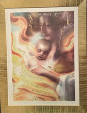 VALENTINO MARRA LA MATERNITY LITHOGRAPH PAINTING 70X100 WITH READ CERTIFICATION picture