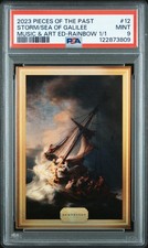 2023 PIECES OF THE PAST MUSIC & ART ED THE STORM ON THE SEA OF GALILEE 1/1 PSA 9 picture