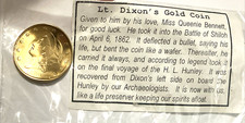 Lt. Dixon’s Shiloh Civil War Gold Coin Reproduction, Militaria RARE Collectible picture