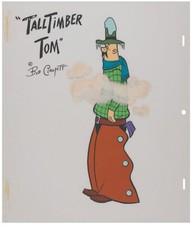 RARE Bob Clampett’s A Tall Timber Tom Hand-Painted Cel. COA. picture