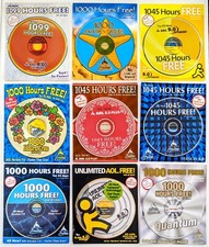 Ultimate AOL Disc Collection, Vintage ARTISTIC All Different America Online CDs picture