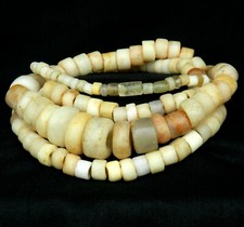KYRA MINT - 186 ANCIENT Quartz BEADS - 5.2 to 21.1 mm dia -Neolithic AGE -Sahara picture