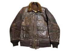 Original WWII H&L Block M-422A G1 Leather Flight Jacket Size 40 picture