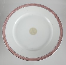Antique Mustafa Kemal Ataturk Initialed Porcelain Dinner Plate Turkish President picture