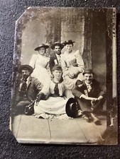 Antique Tintype Of Famous Outlaw GunslingerDave Rudabaugh & Friends Election Day picture