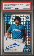 Diego Armando Maradona PSA9 Panini Mosaic Autograph picture