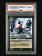 PSA Authentic Triple Auto By Creators Of Lorcana D23 Mickey Promo picture
