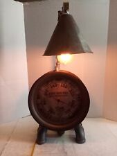 Steampunk Lamp Union Iron Wks.Steam Gauge 1889 San Francisco Co. Industrial picture