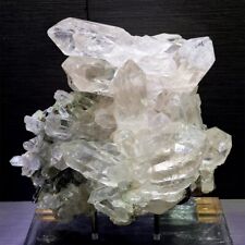 Top 22kg Natural Quartz Crystal Cluster Green Ghost Clear Quartz specimen picture
