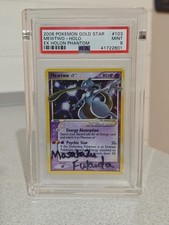2006 Pokemon Mewtwo Gold Star Ex Holon Phantom Holo #103 PSA 9 MINT picture