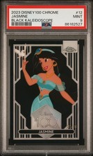 *ALPHA* Princess Jasmine 2023 Topps Chrome Disney 100 Black Refractor 1/10 PSA 9 picture