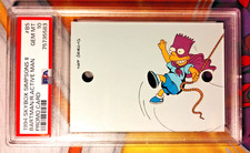 1994 THE SIMPSONS Series 2 Bartman Promo B5 Skybox Bongo Spinner PSA 10 Pop 2 picture