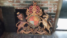 Spectacular BRITISH ROYAL HOUSE SHIELD in wood XIX picture