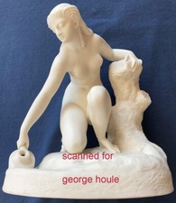 REBECCA -  PARIAN FIGURE - AT THE WELL - CROUCHING - NESTLE & HUNTSMAN picture