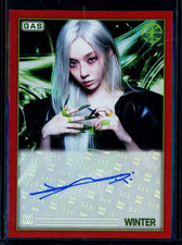 WINTER AESPA Complex 2026 GAS Autograph AUTO RED FOIL #2/5 Lemonade Card SIGNED picture