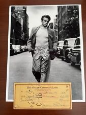 JAMES DEAN TRIPLE SIGNED CHECK , PSA/DNA AUTHENTICITY, GIANT, EAST OF EDEN picture